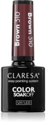 Claresa SoakOff UV/LED Color Brown géles körömlakk árnyalat 310 5 g