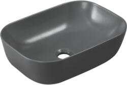 INVENA VITORIA mosdókagyló, négyszögletű, asztali, 45 cm, szürke (CE-48-007-Y)