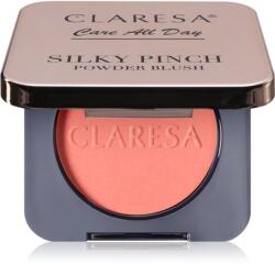 Claresa Care All Day Silky Pinch Powder Blush kompakt arcpirosító a hosszan tartó hatásért 03 Lumi Peach 2 g