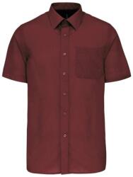 Kariban Férfi rövid ujjú ing Ace, KA551, Bordó, XL (ka551wn-xl)
