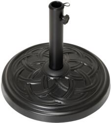 Garthen Bază pentru umbrelă, beton, 15 kg, rotundă, negru decorativ (SC00252)