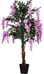 PLANTASIA Copac decorativ artificial Wisteria roz, 120 cm, trunchi lem (40010181)