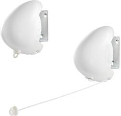 Leifheit Uscator de rufe pe perete Leifheit Rollfix Single 80 Longline, 8m, pentru interior si exterior (83106)