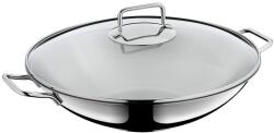 WMF Wok WMF Macao 36 cm cu capac din sticla, Cromargan inoxidabil, 4.5L (793566040)