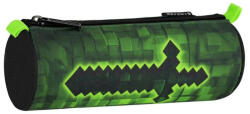 Starpak Penar etui cilindric cu 1 fermoar Starpak, 7.3 x 21.5 x 7.3 cm, 550975, Motiv Pixel (P4632) Penar
