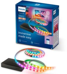 Philips LED-szalag TV készlet + szinkrondoboz HDMI 2.1 55"-65" EU, 220-240V, 20 IRC, 2700/6500K, IP20, Bluetooth, WiFi (2.4 GHz), Alexa, Google Home, Homey, IFTTT, Matter, Samsung Smartthings