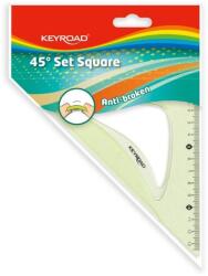  Vonalzó Keyroad törhetetlen 45 fokos 13 cm (380-0643) (380-0643)