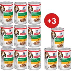 Hill's Science Plan Canine Puppy Chicken 370 g kiskutyáknak 9+3 INGYEN