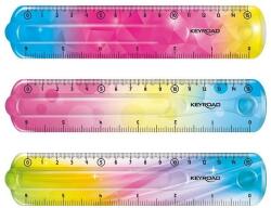 Keyroad Vonalzó 15 cm, flexibilis Keyroad Flex Draw színátmenetes (KR972275) - pepita