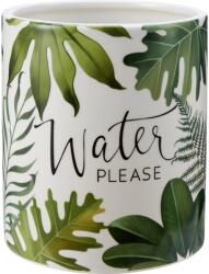  Virágcserép levelekkel 13 cm átmérő zöld Water Please