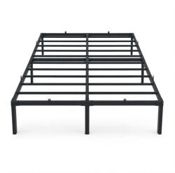 AKORD Fém Ágyváz 140x190 cm Fekete Összecsukható Vendégágy (LOZMET140190CZA)
