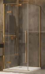 Wellis Sorrento Plus 90x90 cm balos zuhanykabin Easy Clean bevonattal, szálcsiszolt arany WC00563 (WC00563)