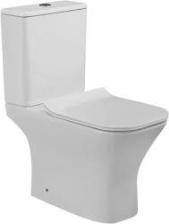 INVENA VERSO Rimfree kompakt monoblokkos WC lassú záródású ülőkével, fehér CE-K1-051-Y (CE-K1-051-Y)