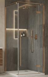 Wellis Sorrento Plus 90x90 cm jobbos zuhanykabin Easy Clean bevonattal, szálcsiszolt rose gold WC00566 (WC00566)