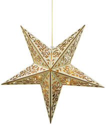 MagicHome MagicHome Stea de Crăciun, 10 LED, alb cald, 3x AA + telecomandă, 40 cm