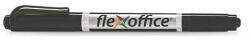 FlexOffice alkohos marker, 0, 4/1, 0 mm, kúpos, kétvégű, " pm01" , fekete FO-PM01BLACK (FOPM01FK)