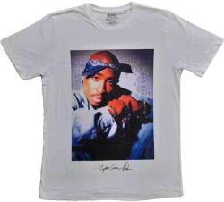 2Pac Blue Bandana White M Ing (2PACTS40MW02)