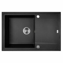 Laveo Margarita 60 gránit mosogató, fekete SBM 711T (SBM 711T) - pepita
