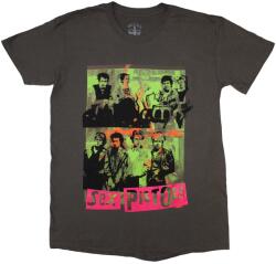 Sex Pistols Band Green Montage Rövid ujjú póló Charcoal Grey M (SPTS63MC02)