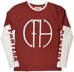Pantera Frayed Logo Sleeve Print Red & White M Ing (PANLLST40MRW02)