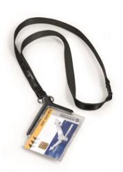 Durable Etichetă card din plastic cu curea SUPORT CARD DURABLE DE LUXE 85x54mm 10 buc