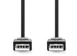 Nedis CCGL60000BK20 USB-A apa - USB-A apa kábel 2m fekete (CCGL60000BK20)