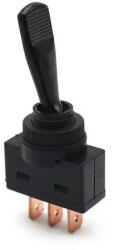  3 tűs, 3 állású, karos billenőkapcsoló -12V 20A