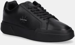 Calvin Klein bőr sportcipő CHUNKY CUPSOLE LACEUP LTH - fekete Férfi 44