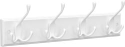 SONGMICS Fali ruhafogas 4 akasztóval, fehér 40x11x7cm (LHR30WT)