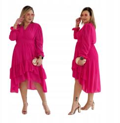 Cavaricci Ruha Nagy méretek Plus Size Midi Női Cavaricci Elegáns Fukszia (S-40)