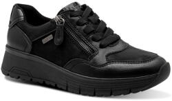 Jana női fűzős cipzáras fekete sneaker félcipő 23762-45-007 07863