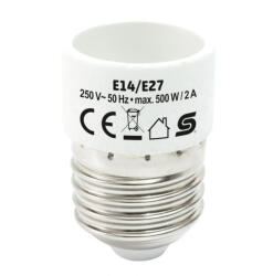 Somogyi Elektronic Kft SOMOGYI Home E14/E27 foglalatátalakító adapter, max. 2 A (E14/E27)