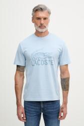 Lacoste T-shirt férfi pamut - kék S - answear - 22 990 Ft