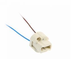 GTV GZ-G90000-00 G9 aljzat kábellel, AC220-240V, max. 100W, 2x0, 5mm2, 12cm, fehér (GZ-G90000-00)