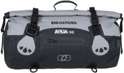  Oxford aqua t - 50 vízálló hengerzsák rollbag, 50L kapacitás, fekete/szürke szín (OL482)