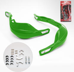  Biketec alumínium betétes kézvédő, zöld (BTHGALUGR)
