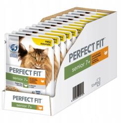 Perfect Fit Senior 7+ Pulykaeledel Szószban Macskáknak 12x85g