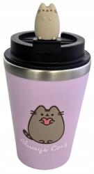 MPM Pusheen Thermo bögre figurával 350 ml Always Cozy Lila (5903151070067)