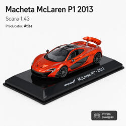 ATLAS Macheta McLaren P1 2013, scara 1: 43, Atlas, portocaliu inchis metalizat (2974)