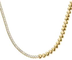 Fossil Colier Fossil Sutton cu cubic zirconia si inimi JA7302710
