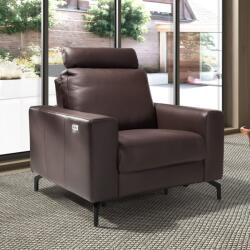 AC Atelier Fotoliu cu functia relax, tapitat cu piele Chocolate Brown (AC 5240)