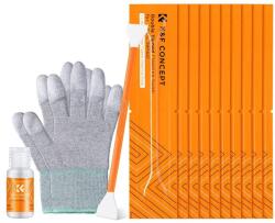 K&F Concept Accesoriu protectie K&F Concept kit 2 in 1 16mm set de bete de curatare cu capete duble pentru senzor CMOS APS-C*10 buc+1*20ml solutie de curatare SKU. 1960