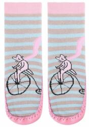 Marilyn Sosete cu talpa piele pentru fetite - Marilyn Home Socks (Culoare: Multicolor, Marime: 28-29) (7730)