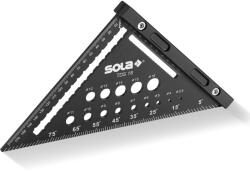 Sola Echer triunghiular de tâmplărie, cu găuri de marcare, 180mm, TDS 18 - Sola-56160601 (SOLA-56160601) Vinclu
