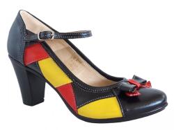 Ciucaleti Marimea 36 Pantofi dama din piele naturala, toc de 7cm - P13423NRG