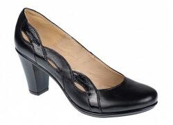 Ciucaleti Marimea 37 Pantofi dama din piele naturala, negri eleganti P134233NLAC