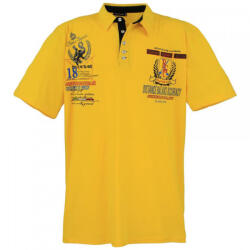 LAVECCHIA tricou polo barbati 2038 oversize Galben 5XL