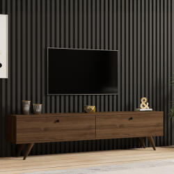 FDY Comoda TV Jatera, culoare nuc, 160 x 25 x 40 cm