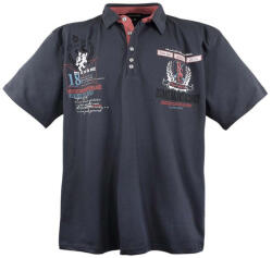 LAVECCHIA tricou polo barbati 2038 oversize Gri inchis 4XL