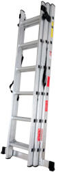 Mesterino Scara combinata din aluminiu 3X6 trepte MESTERINO TOOLS MTJL207-3X6, 3.4 metri, greutate maxima suportata 150 kg (mst-MTJL207-3X6)